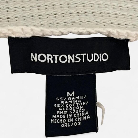 Norton Studio Textured Knit Sweater – Size M (Fits S/M) – Ivory/Cream - Picture 4 of 4